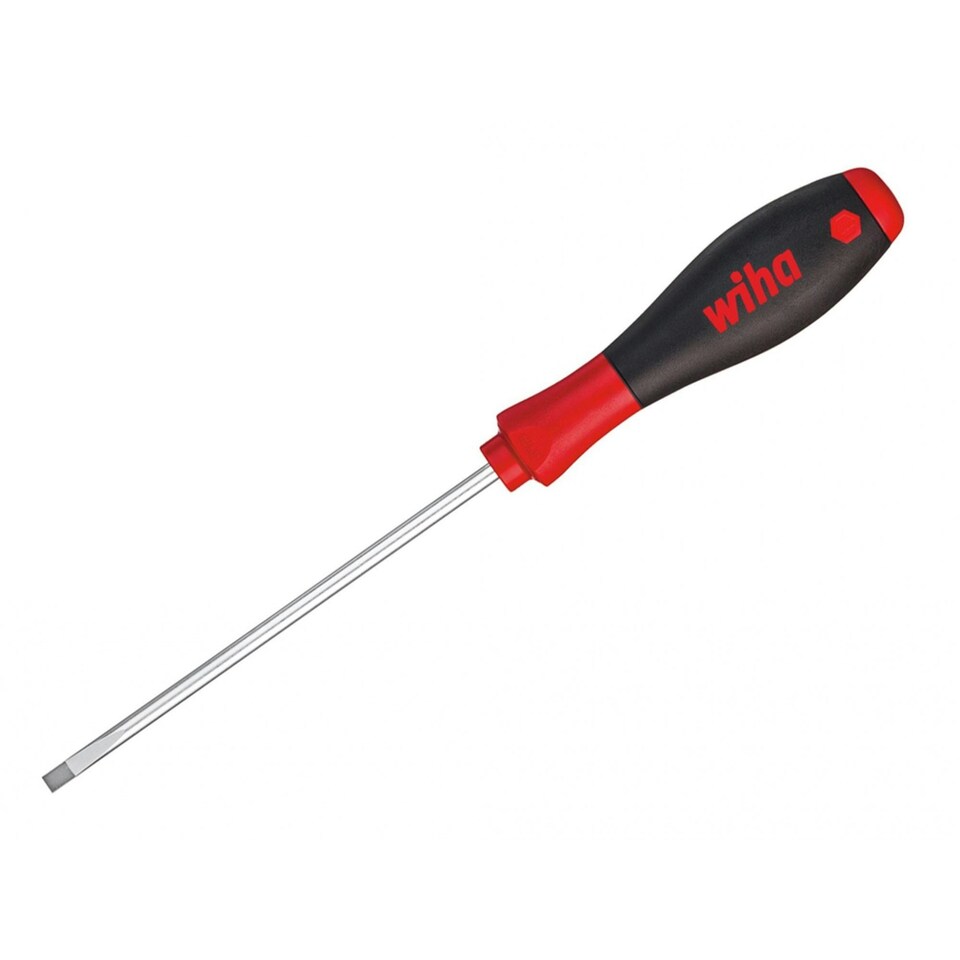 Wiha Softfinish Screwdriver, Slotted Tip - Multi Colour - 5.5 x 300mm