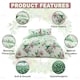 image 4 of Delsie Floral Printed Duvet Cover Set Reversible Polycotton Beddings Multi | Double