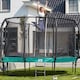 image 2 of 10ft Salta Green Round First Class Edition Trampoline with Enclosure