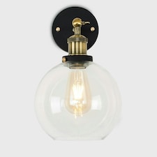 ValueLights Sheridan Industrial Pair of Black Indoor Wall Light