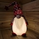 image 3 of Festive Christmas 66cm LED Lit Snowflake Sitting Gonk - Red