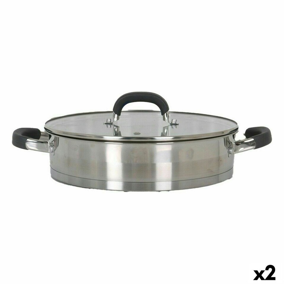 image 1 of Casserole with glass lid Quttin 4,3 L (2 Units) N/A