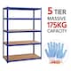image 6 of Yaheetech 5 Tier Display Rack Steel Shelves, 120 x 60 x 180cm