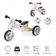 image 8 of Hooga 2-in-1 Balance Bike - Wooden Trike for Kids - Unicorn Pink