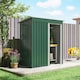 image 8 of Outsunny 5 x 3ft Garden Storage Shed Sliding Door Sloped Roof Tool, Green