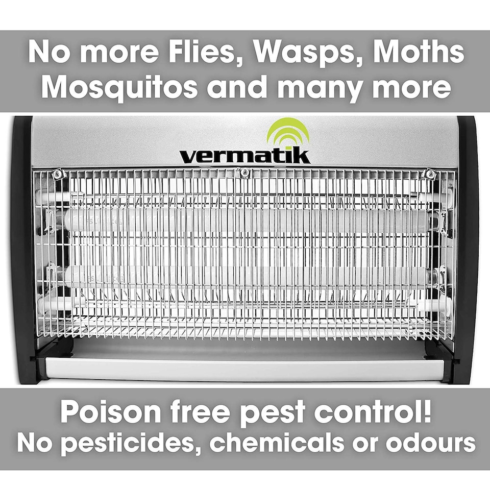 image 1 of Vermatik 39W Electric Insect Fly Killer Bug Zapper 100m2 Room Coverage 50x90x32.5cm