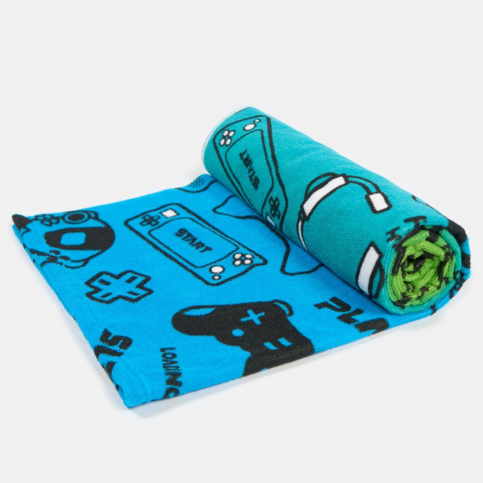 image 1 of OHS Gaming Ombre Soft Absorbent Quick Drying Travel Holiday Summer Beach Bath Towel Green