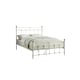 image 7 of Bayford Traditional Vintage Style White Metal Bed Frame (King)