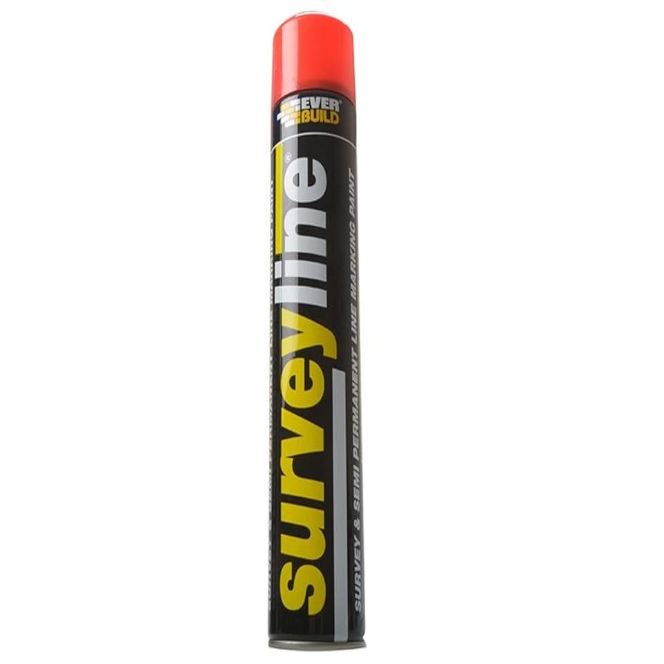 image 1 of Everbuild Sika - Survey Line Marker Spray Red 700ml Red