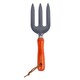 image 1 of Green Blade Heavy Duty Wooden Handle Hand Fork - Red