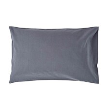Homescapes Dark Grey Linen Housewife Pillowcase - King Size | Grey | King