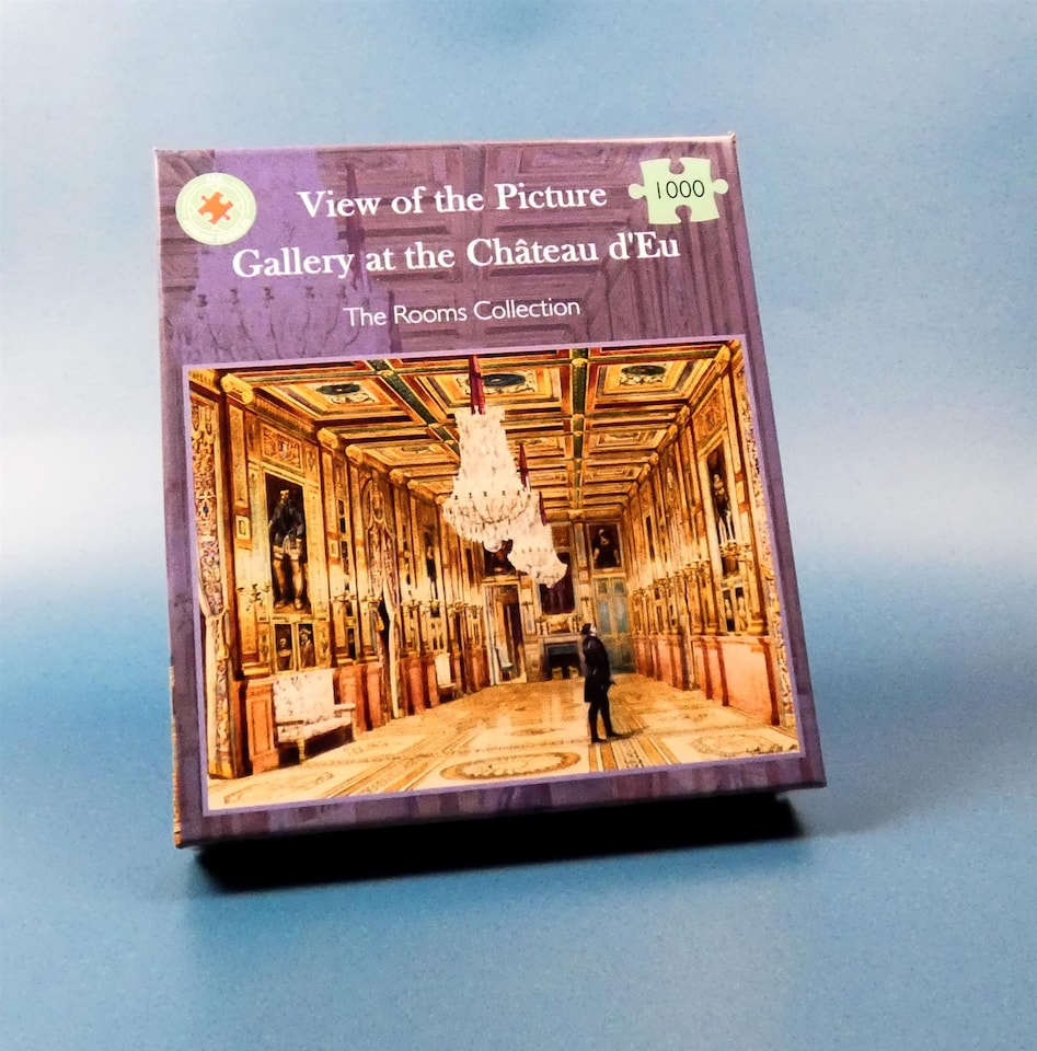 image 1 of View of the Picture Gallery at the Chateau d Eu 1000 piece jigsaw