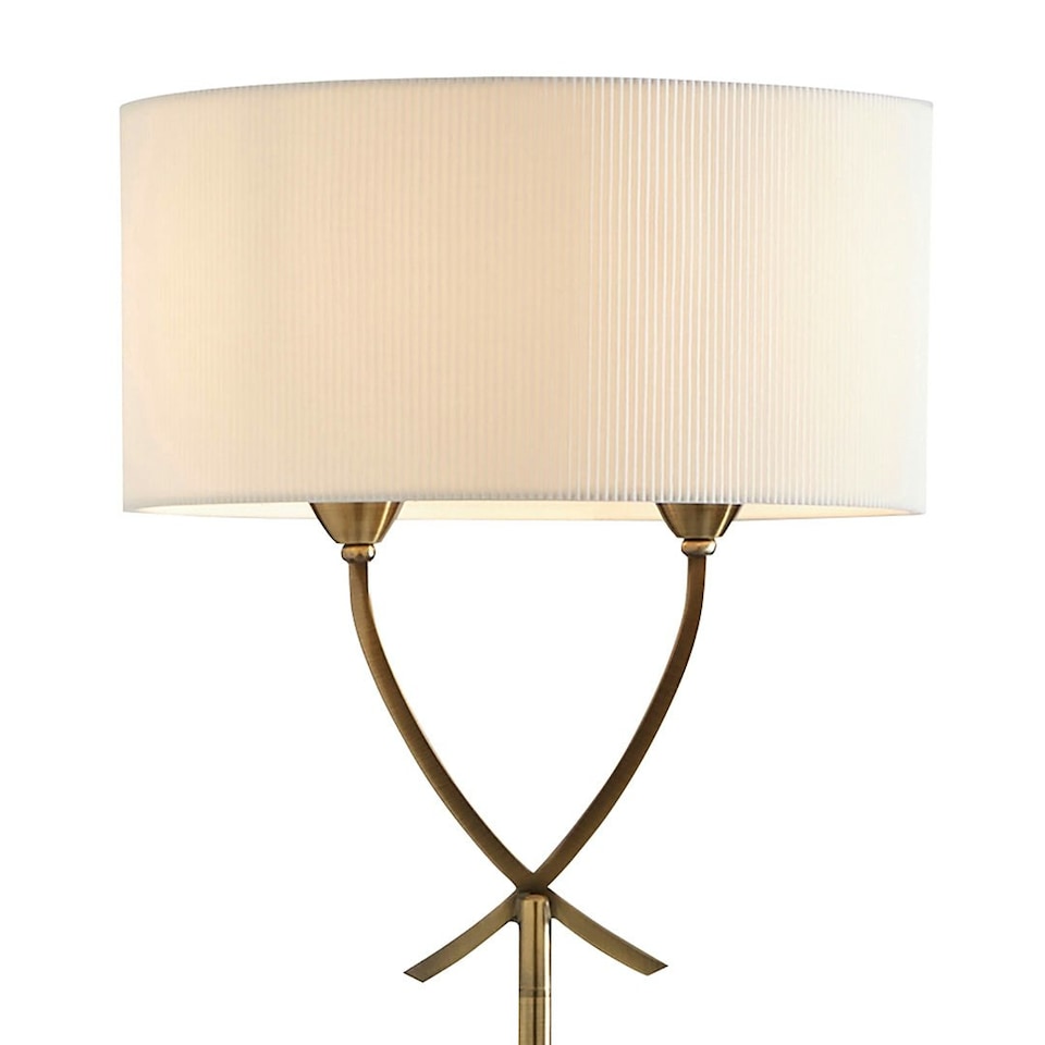 image 1 of Justina Antique Brass Floor Lamp
