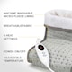 image 2 of MONHOUSE Electric Foot Warmer - Cold Feet Warmers for Home Use - Soft and Breathable Heating Pad - Relaxing Comfort Heat Therapy - Heated Foot Mat - Grey