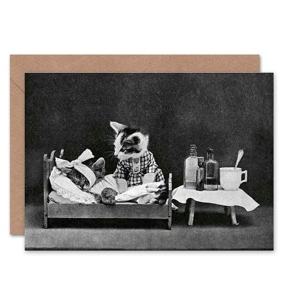 image 1 of Little Folk Animal Land Cats Dogs Art Card
