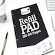 image 2 of 160 Plain White Pages A4 Refill Pad