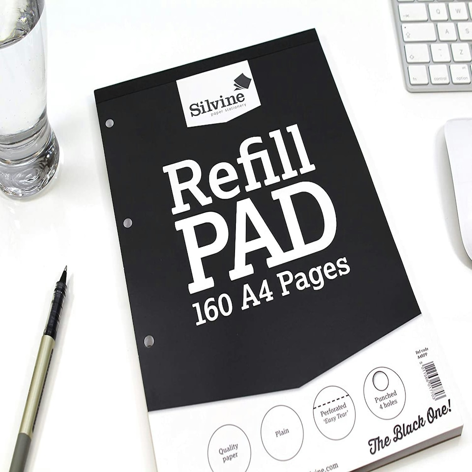 image 1 of 160 Plain White Pages A4 Refill Pad