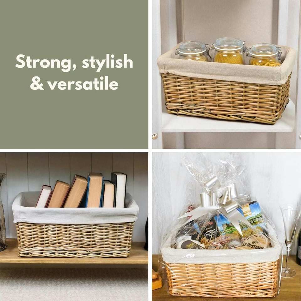 image 1 of Marco Paul Hamper Basket with Liner and Accessories N/A