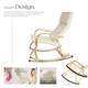 image 4 of Rocking Chair Roca - with armrests, comfortable padding and floor protectors | Cream | beige | One Size | 1