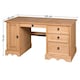 image 8 of Mercers Furniture Corona Straight Computer Desk 3 Drawer 1 Door Office Bedroom Solid Wood Pine with Mexican Styling Wooden