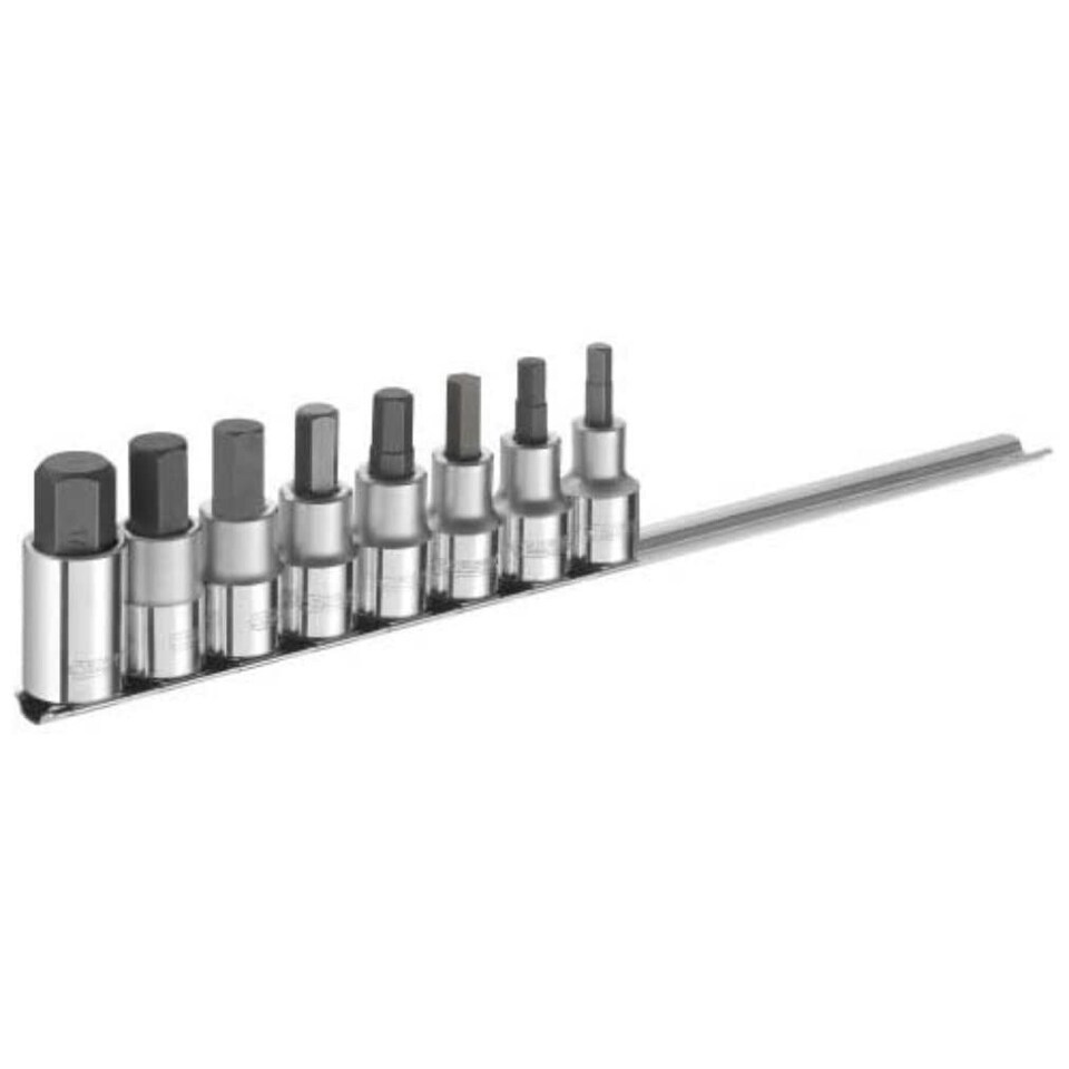 1/2in Drive Hex Bit Socket Set, 8 Piece - BRIE032904B
