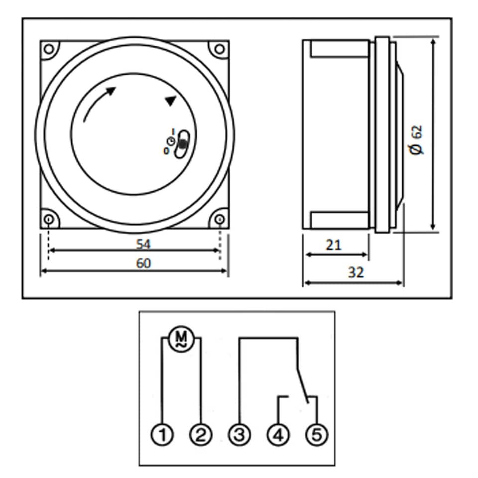 image 1 of Optimum Synchronous Timer Module 24 Hour Time with Manual Override OP-FM1STUH0