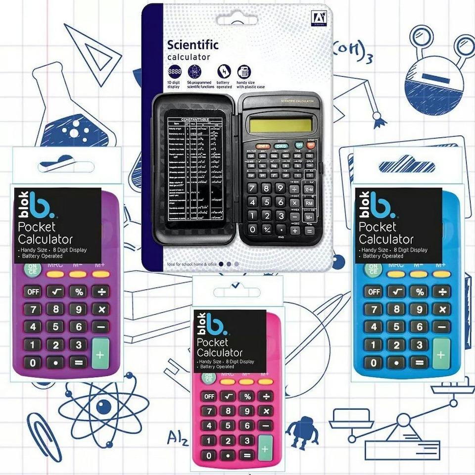 Amscan Pocket Scientific Calculator - Black - One Size