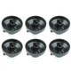 image 2 of SPARES2GO Control Knob for Belling  444445523, 444445724  New World 444441153 Gas Oven Cooker (Pack of 6 Knobs) Black | Silver