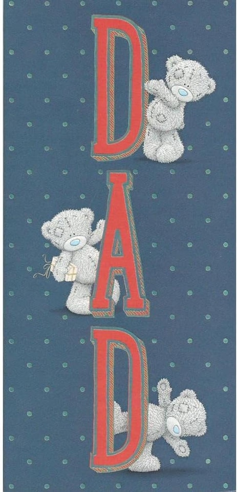 Bears with Letters Dad Father's Day Card