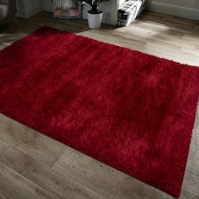 Home Republic Majestic Shaggy Rug - 60 x 110 Red