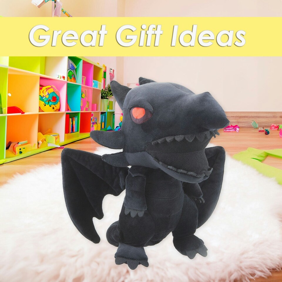 image 1 of YU-GI-OH Black Dragon Soft Toy Japanese Manga Character 26cm Multi-Coloured