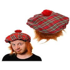Tam O’ Shanter Hat – Scottish Tartan Fancy Dress Cap for Burns Night N/A | 1