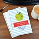 image 6 of Personalised Apple for the Teacher A5 Notebook