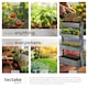 image 5 of Vertical Planter Flora in a Rustic Wooden Design with 3 to 5 Tiers and Plant Fleece Included | Grey | grey | 45 x 85 x 140 cm | 1
