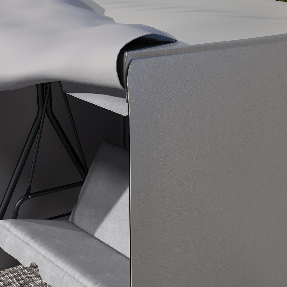 image 1 of Outsunny Garden Furniture Protector Patio Swing Chair Cover Light Grey | Grey | Light Grey