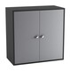image 1 of Black 2-Tier 2-Door Wooden Cabinet | Black | 0 x 0 x 0 | 1