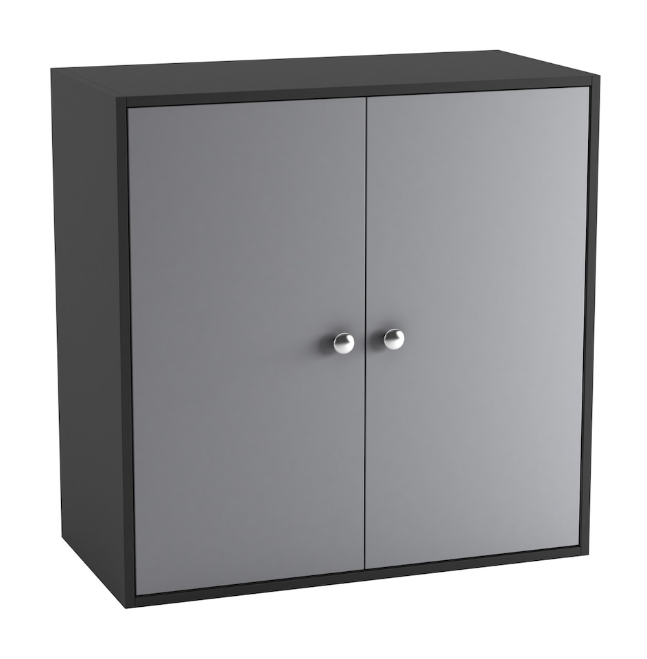 image 1 of Black 2-Tier 2-Door Wooden Cabinet | Black | 0 x 0 x 0 | 1