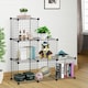 image 2 of HOMCOM DIY 6 Cube Metal Wire Rack Interlocking Storage Cabinet Organiser Display