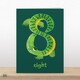 image 2 of 8th Birthday Crocodile Card - Cute Art Card By Paul Delaney