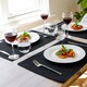 image 4 of Nicola Spring Ribbed Cotton Placemats - 48 x 33cm - Black - Pack of 6 Black
