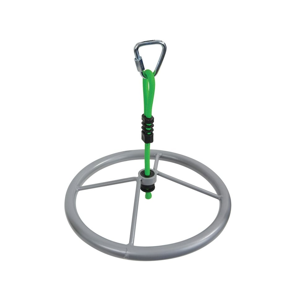 Donic-Schildkroet Jungle Line Spinning Wheel Outdoor Toy - Grey/Green - One Size