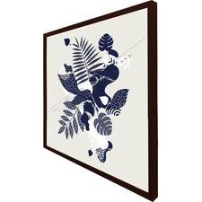 Decorative leaf prints (Picutre Frame) Brown | XL