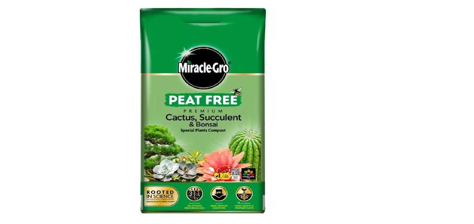 Miracle-Gro Peat Free Cactus & Bonsai Compost - 10L