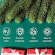 image 2 of 7ft Neo Scandinavian Tips Spruce Fir Artificial Christmas Tree Xmas Realistic Branches Green Natural Branches with Solid Metal Legs (Green) | Green