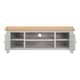 image 3 of Windsor Straight TV Unit - L37 x W140 x H50.5 cm - Pebble Grey/Oak