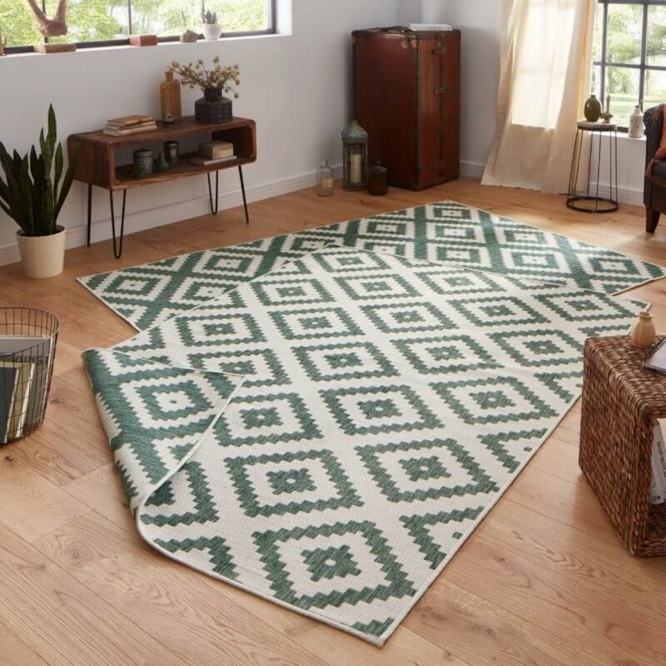image 1 of The Rugs Malta Reversible Indoor Outdoor Rug Flatweave Polypropylene