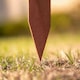image 6 of Outsunny Pack of 12 Wooden Plant Border Fence Garden Fixed Picket Fence Brown