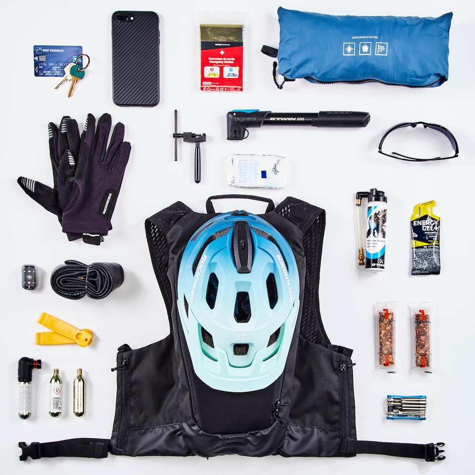 image 1 of Decathlon Mountain Bike Hydration Backpack Explore 7L/2L Water - Black