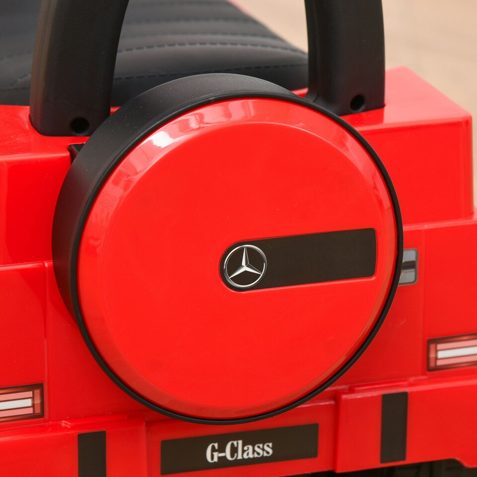 image 1 of HOMCOM Benz G350 Kids Ride on Sliding Car w/ Under Seat Storage No Power Red