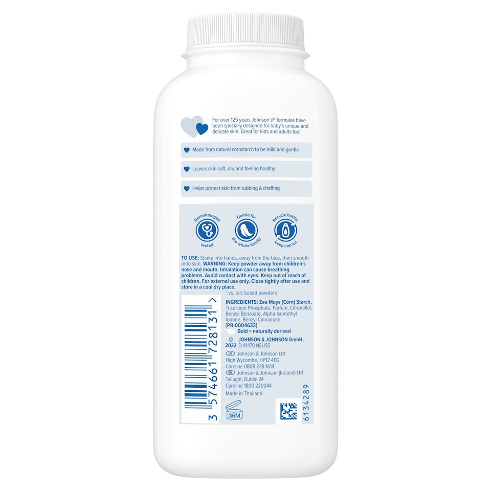 image 1 of Johnson's Baby Powder 200g Pack of 6 | White